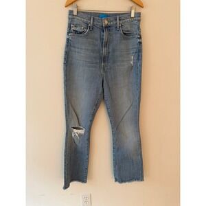 Mother The Tippy Top Insider Ankle Fray Sippin' Sweat Tea Size 28